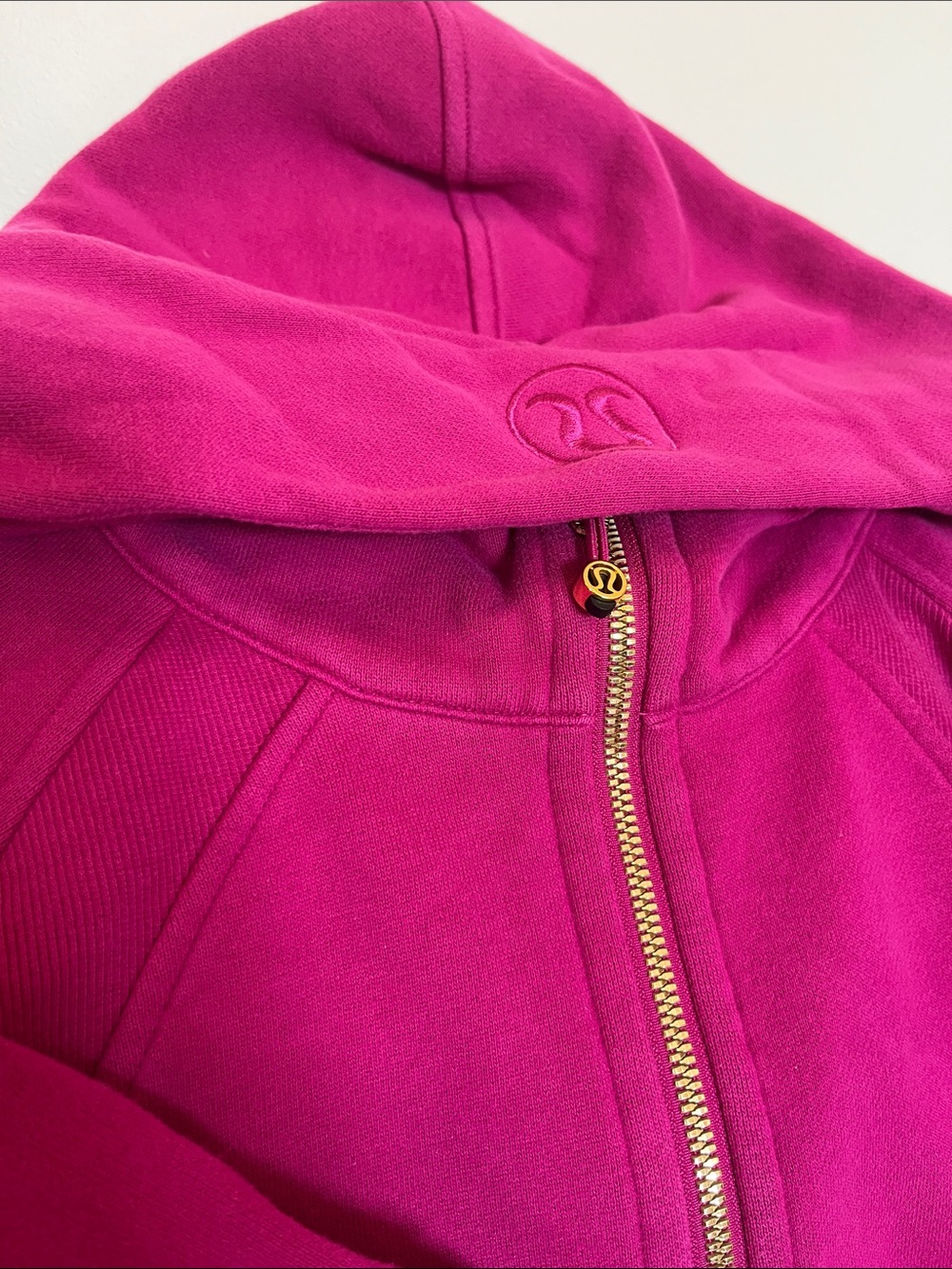 Magenta & Gold Lululemon Scuba Crop Half-Zip Sweatshirt - XS/S - Picture 3 of 7